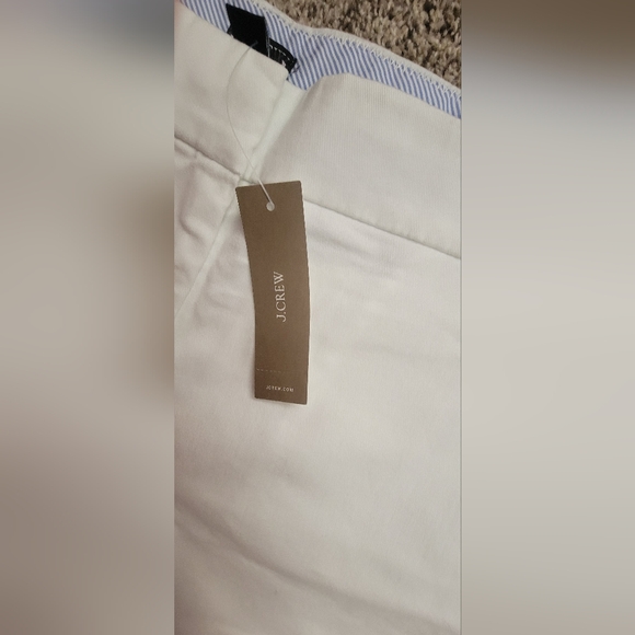 NWT J. Crew Size 14 White Shorts Classic Cotton Summer - Picture 2 of 7